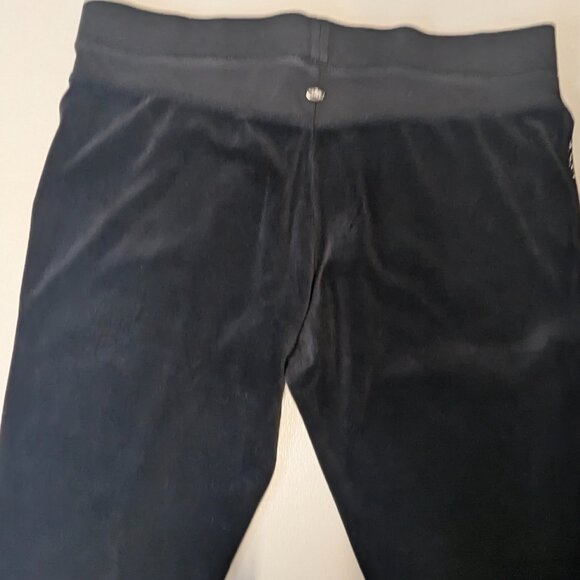 Juicy Couture Size Medium Black Velour Joggers - Picture 5 of 15
